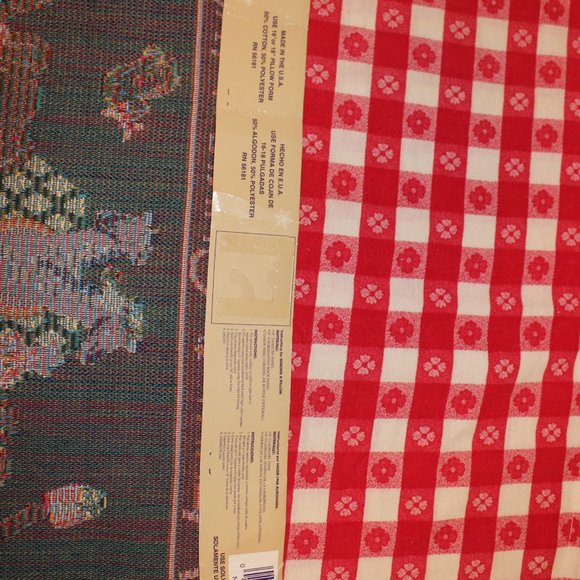 Tapestry Fabric Panel Merry Christmas From Noah & Friends 17.75" Sq Noahs Ark - Picture 11 of 12